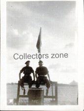 1948 Royal Army Medical corps At Base El Ballah Egypt Photo 3.25 x 2.25 inch