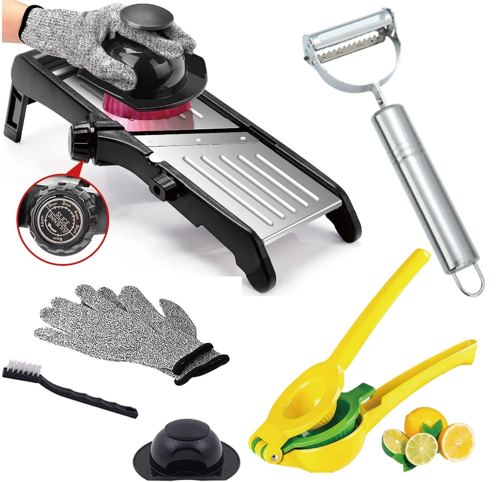 Mandoline Slicer for Kitchen Stainless Steel Food Chopper with Adjustable Blades
Opens in a new wind