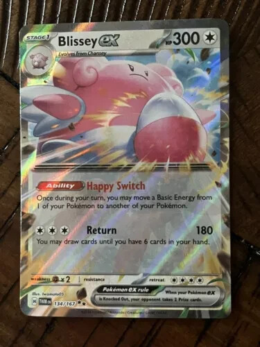 Blissey ex 134/167 Twilight Masquerade Double Rare Pokemon TCG NM/MINT