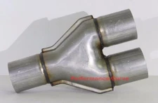 3" / 3" Y Pipe Universal Custom Exhaust Aluminized Y3001