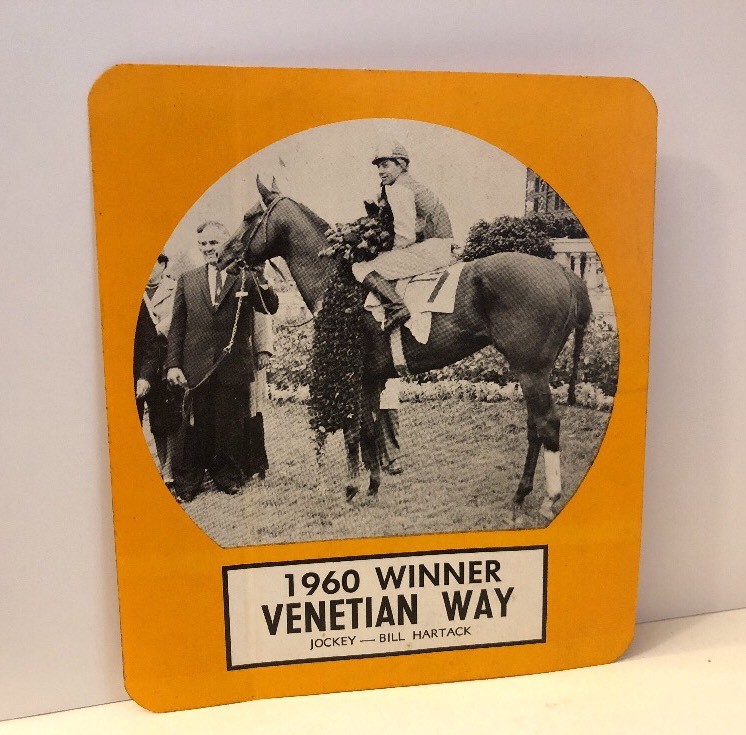 Vintage 1960 VENETIAN WAY Kentucky Derby Winner Bill Hartack