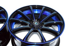 18 Rims Rav4 Mazda 3 5 6 Rx8 Cx3 Cx30 Mkx Mkt Is300 Stinger 5x114.3 Blue Wheels