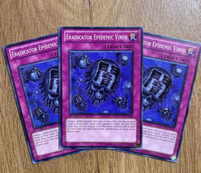 3x Eradicator Epidemic Virus | Full Playset | SDGU-EN034 | Common | 1st Ed Mint