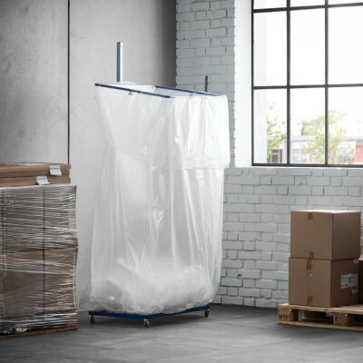 10 LDPE-Seitenfaltensäcke Faltbeutel Seitenfaltbeutel 1300 + 900 x 2300 x 0,05mm