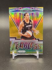 Liz Cambage 2021 Prizm WNBA #5 Fearless Gold Prizm #'d /10