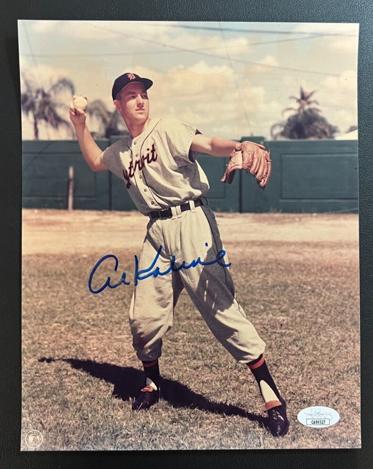 Al Kaline Signed 8x10 Photograph JSA Cert w/COA #6 Detroit Tigers MLB HOF 1980! - Image 2 of 4