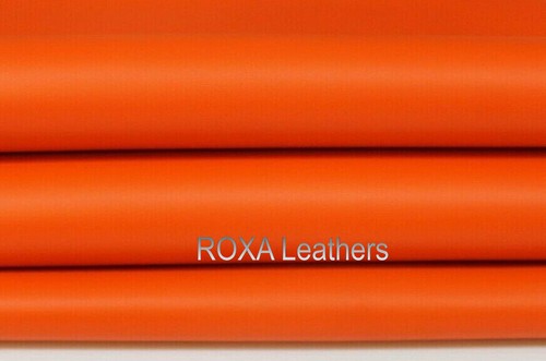 NEU Orange Lammfell Lederfelle Schaf Lammnappa 6 qm 100 % Echtlederhaut