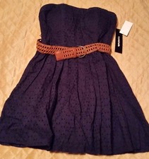 NWT My Michelle Junior's Size 7 Navy Dress