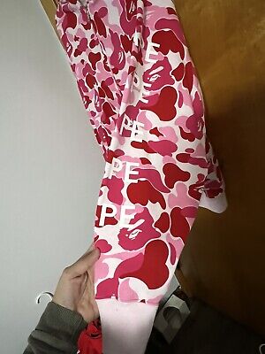 A BATHING APE BAPE Big ABC Camo Zip Up Hoodie Pink Mens size A BATHING APE BAPE Big ABC Camo Zip Up Hoodie Pink Mens size