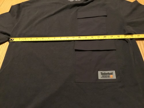 T shirt Timberland grigio antracite doppia tasca taglia S nuova con etichette - Foto 8 di 10
