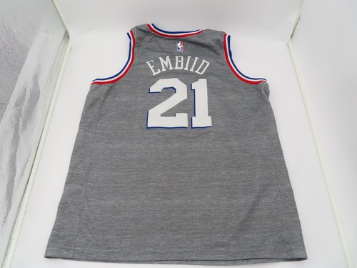 Philadelphia 76ers Jersey Mens XL #21 Joel Embiid Nike City Edition Swingman - Picture 8 of 10