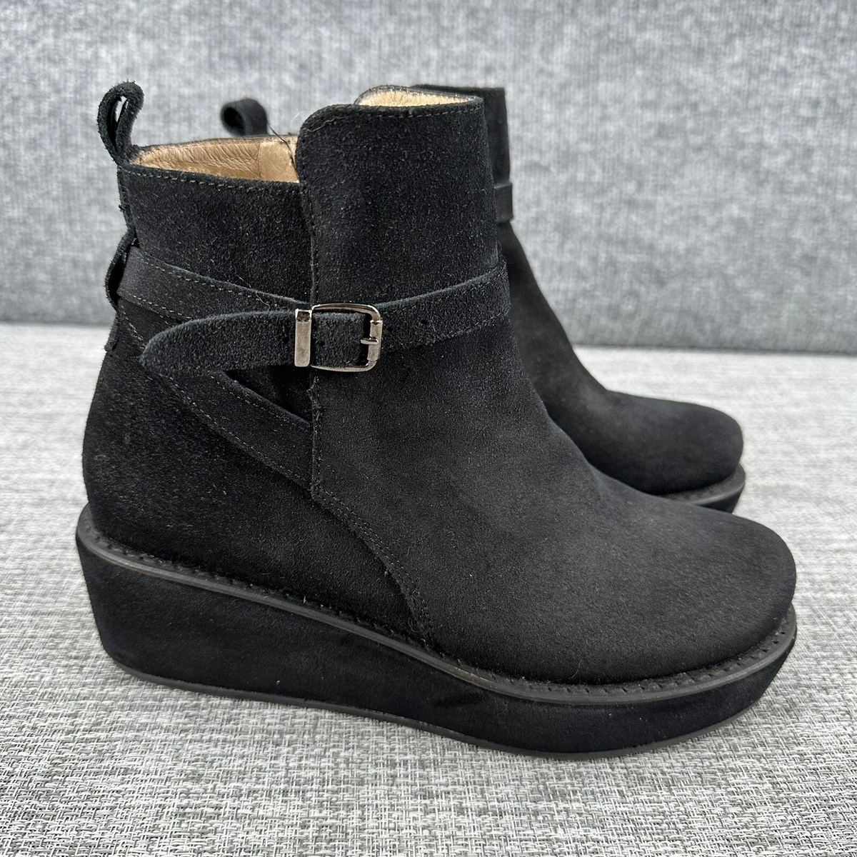 Stivaletti punk da donna con plateau e design con fibbia Stivali da