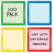 StoreSMART - Smart Magnetic Note Cards - Variety 100-pack - SMN3X3-VP100