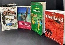 4 VTG Thailand Guidebooks Lonely Planet, Rough Guide, Michelin, Eyewitness