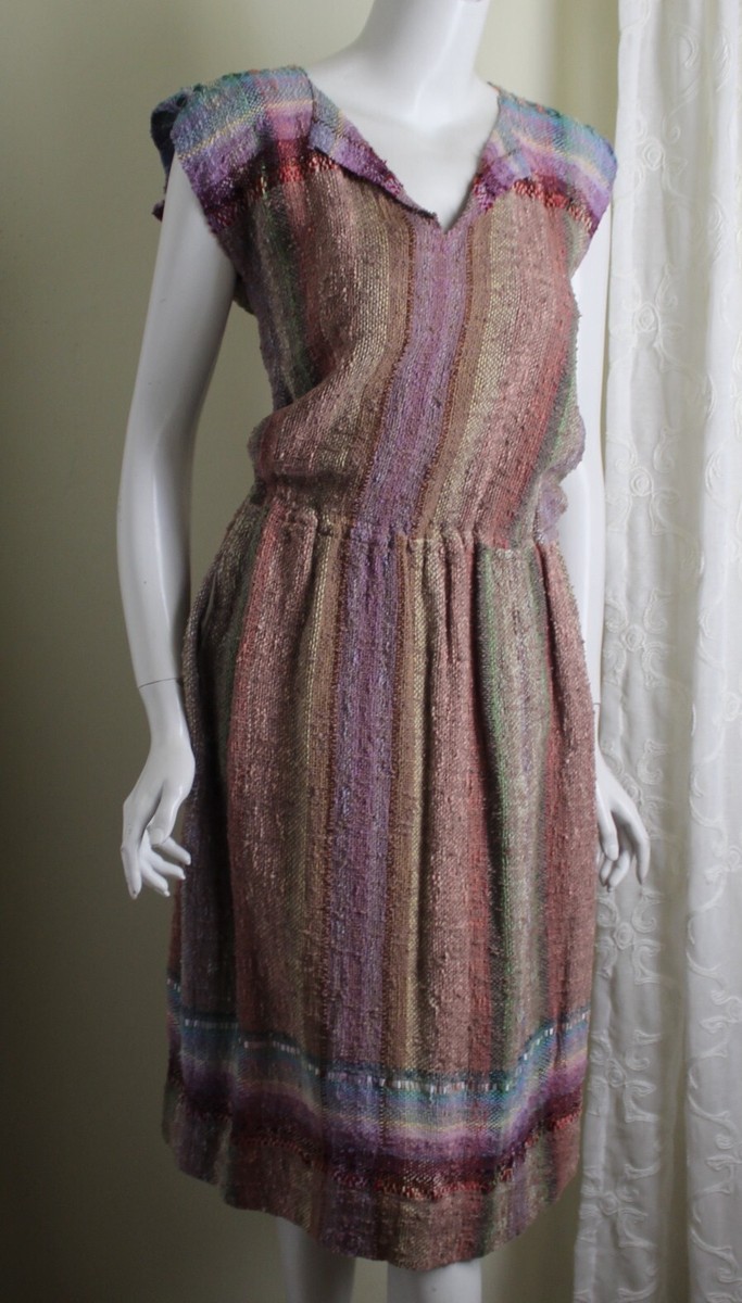 pink and purple striped dress Abstract Sleeveless Women's Vest Mini Skirt Summer Casual Asymmetric Hem Fashion White Patterned Shift Dress Machine washable Susan Neal Sz S M