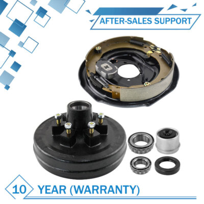 (2) 6 on 5.5'' Trailer Hub Drum Kits 12''x2'' Left Electric Brakes for 6000lbs Axle