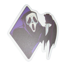 Scream Ghostface Purple Diamond Halloween Horror Movie Sticker