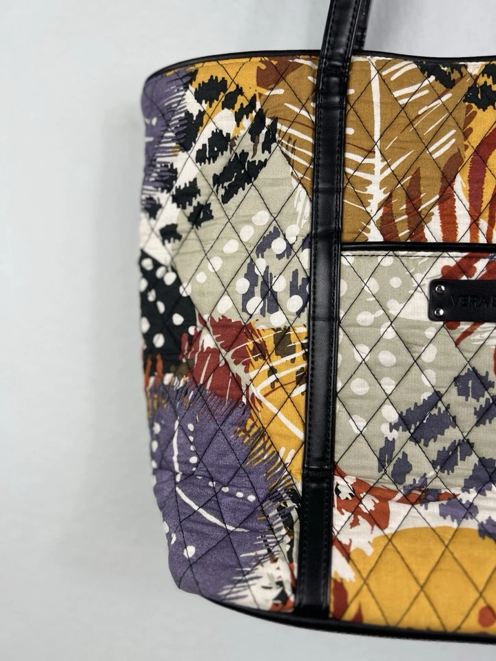 Vera Bradley Pintado Pluma Recortada Icónico Bolso de Mano Cartera Bolso de Mano Foto 3 de 4