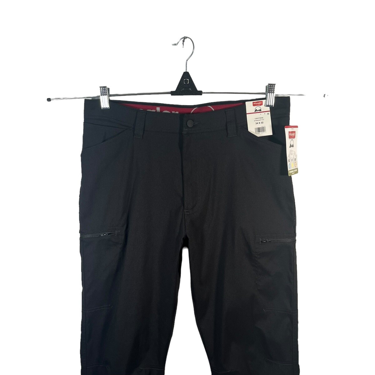 Wrangler Mens Outdoor All Terrain Cargo Pant UPF 50+ Protection Size 32-38  Black - Main Image