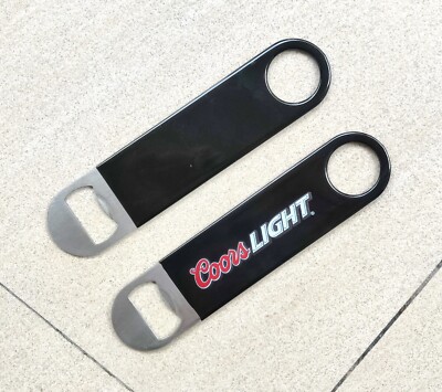 2pcs Coors LIGHT Gummi Edelstahl Bierflaschenöffner beer openers Korkenzieher