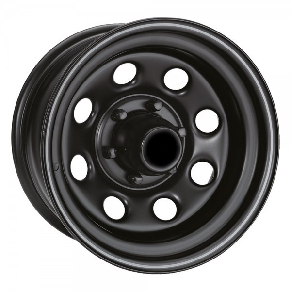 Jante acier Soft8 8x17 noire entraxe 5x127 pour remplacer une roue voilée