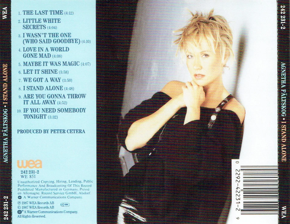 (CD) Agnetha Fältskog - I Stand Alone - I Wasn't The One (Who Said Goodbye) - Bild 2 von 2