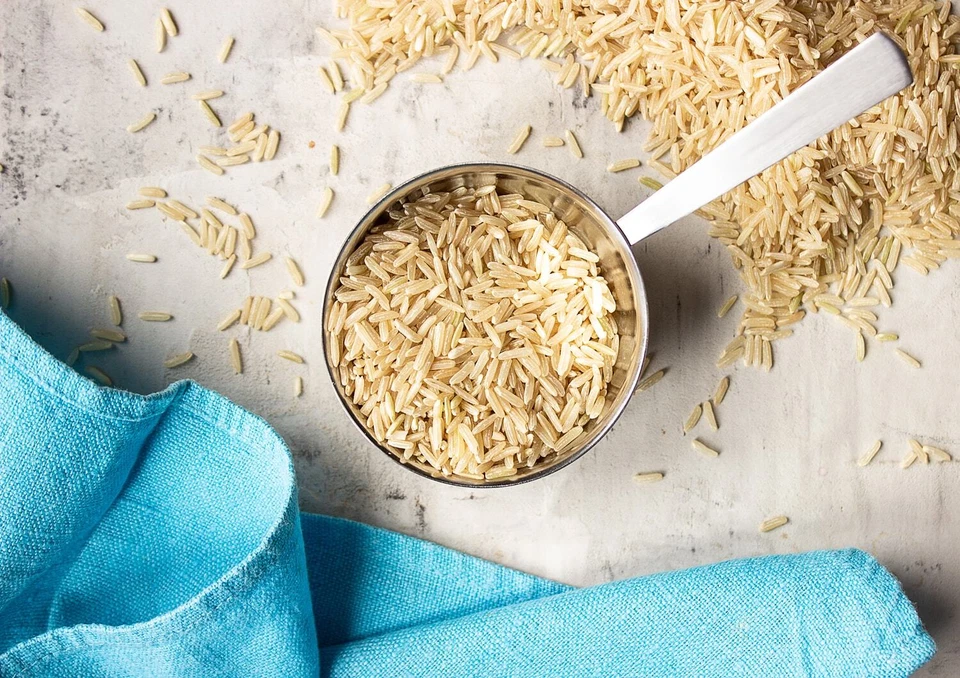 Arroz integral orgánico de grano largo — sin OGM, kosher, crudo, vegano — de Food to Live ® Foto 3 de 4