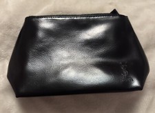 Yves Saint Laurent YSL Beaute Makeup Cosmetic Bag Toiletry Travel Pouch Black