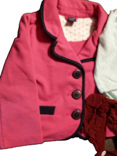 Adorable 3-Piece Toddler Jacket  Dress Lot Girl 3-6 M 12-18M -Summer Fun A12