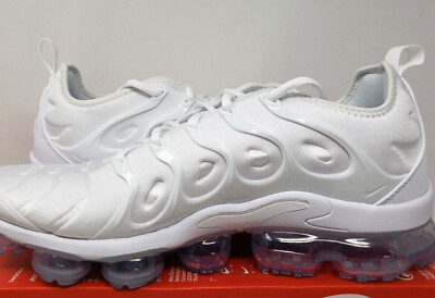 Authentic NIKE Air Vapormax PLUS / Men's / WHITE-WHITE- PURE