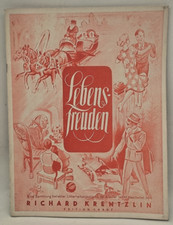 🎹 "Lebensfreuden - Unterhaltungsstücke für Klavier" R. Krentzlin - Cranz 1937