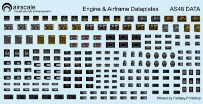 Airscale Decals for 1/48 Allied & German Metallic Placards