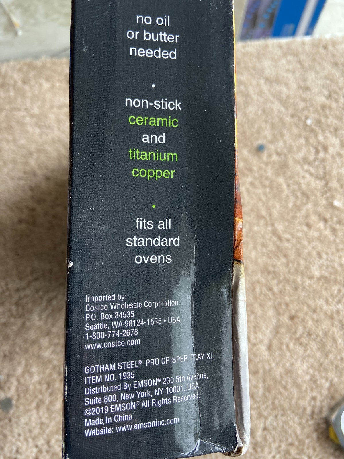 Gotham Steel, Pro XL Crisper Baking Tray + Basket, Non-Stick Ceramic + Titanium