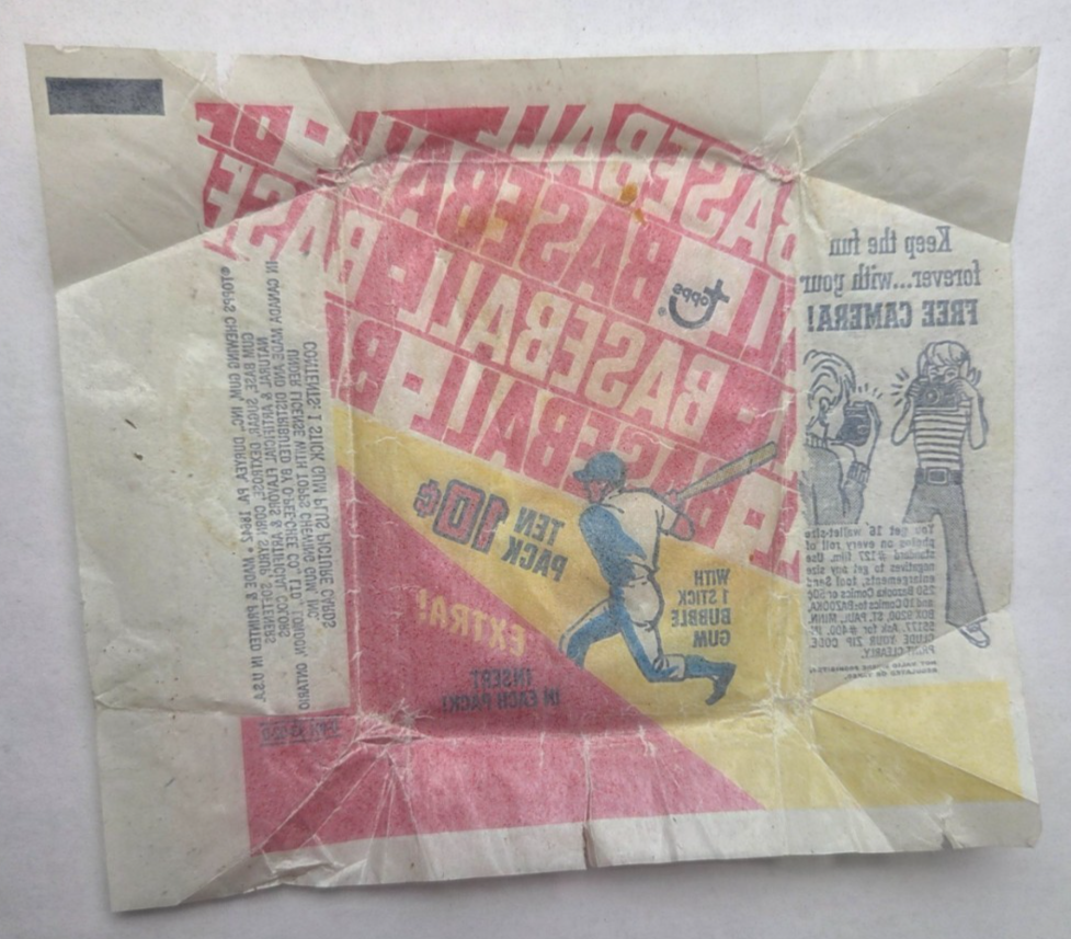 1970 Topps Baseball - Ten Cent - Card Wax Wrapper (C) | eBay
