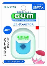 GUM Dental Floss Unwaxed 40m