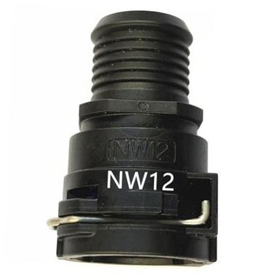 Straight Coolant Hose Connector NW12, Threaded Barbed Quick Connect Fittings