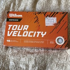 Wilson Tour Velocity Distance Golf Balls 15 Count White