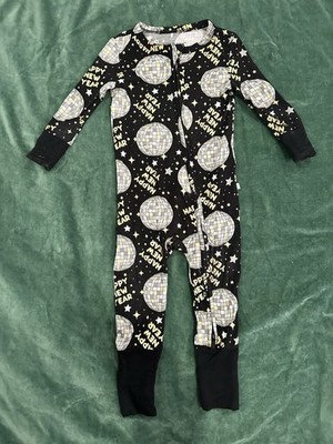 9-12 Months Posh Peanut New Years Eve Zipper Longsleeve Pajamas