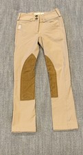  179 The Tailored Sportsman Girls Trophy Hunter Tan English Riding Pants Sz. 6