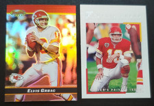 Elvis Grbac Serial Numbered /250 Kansas City Chiefs NFL  2 Card Lot