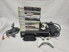 Microsoft Xbox 360 Elite Game Console Bundle 16 Games Webcam Chatpad
