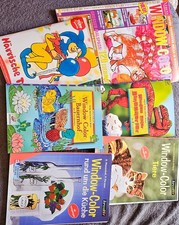 6 Window Color Bücher/ viele Tiere, Dinos, K...
