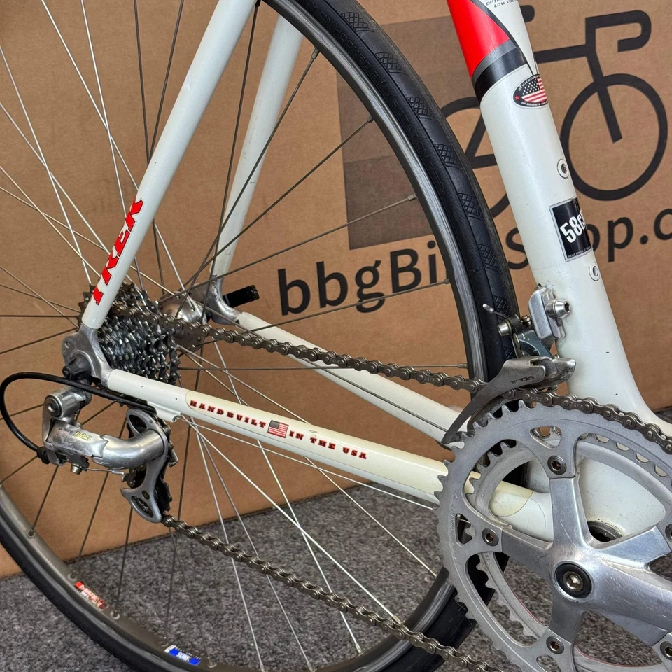 Bicicleta de Carretera Trek 5200 Usada, Fibra de Carbono OCLV De Colección-1997, 58 cm Foto 4 de 4