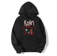 KORN Rock Band Graphic Print Unisex Mens Sweatshirt Hoodie S M L XL 234XL