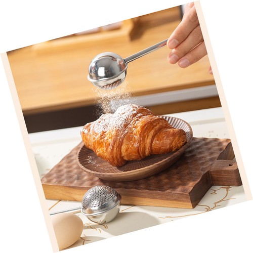 Puderzuckerstreuer Staubwedel Mini Sieb Mehlstaubtuch zum Brotbacken mit 1... - Bild 2 von 8