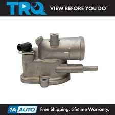 TRQ Engine Coolant Thermostat with Housing & Temp Sensor for Dodge Sprinter 2.7L