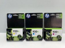 GENUINE NEW HP 920XL Ink Cartridge 3-Pack for Officejet 6000 - 7500 Exp. 2017