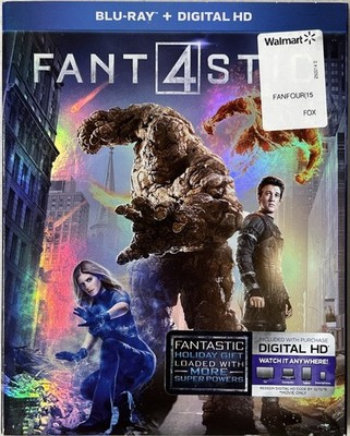 Fantastic Four 4 Blu-Ray + Digital Sealed New W/ Slip Cover 2015 Marvel Fox