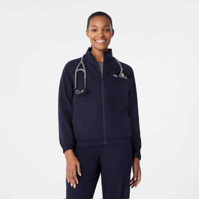 #ad #ad NEW FIGS Womens Sydney Scrub Jacket Navy $49.99