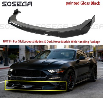 For Ford Mustang S650 Dark Horse 24-25 Gloss Black GT Style Front Bumper Lip Kit